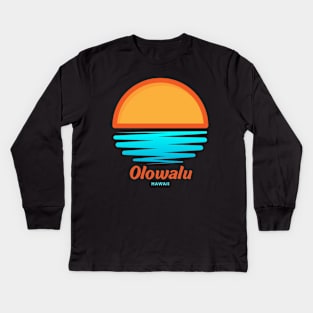 Olowalu Sunset Kids Long Sleeve T-Shirt